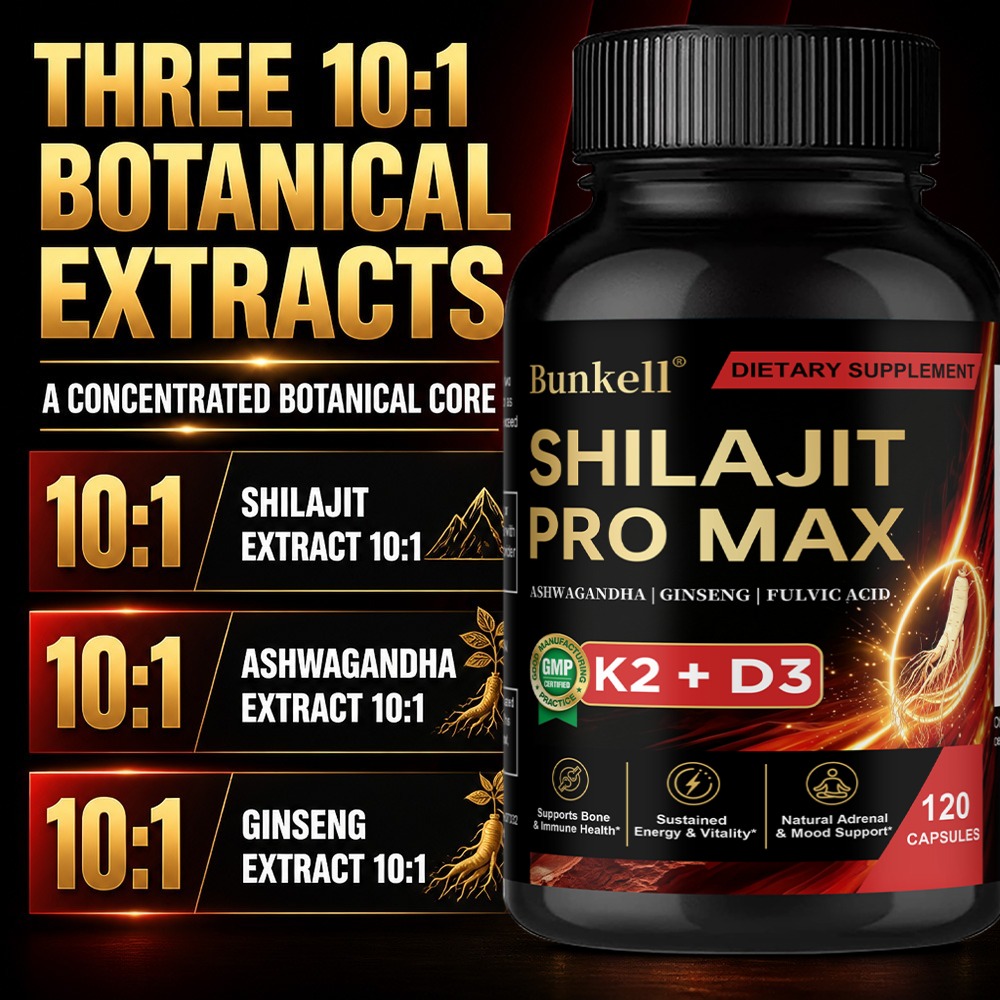 Ginger Tea - Suplemento de Shilajit, con Vitamina D3