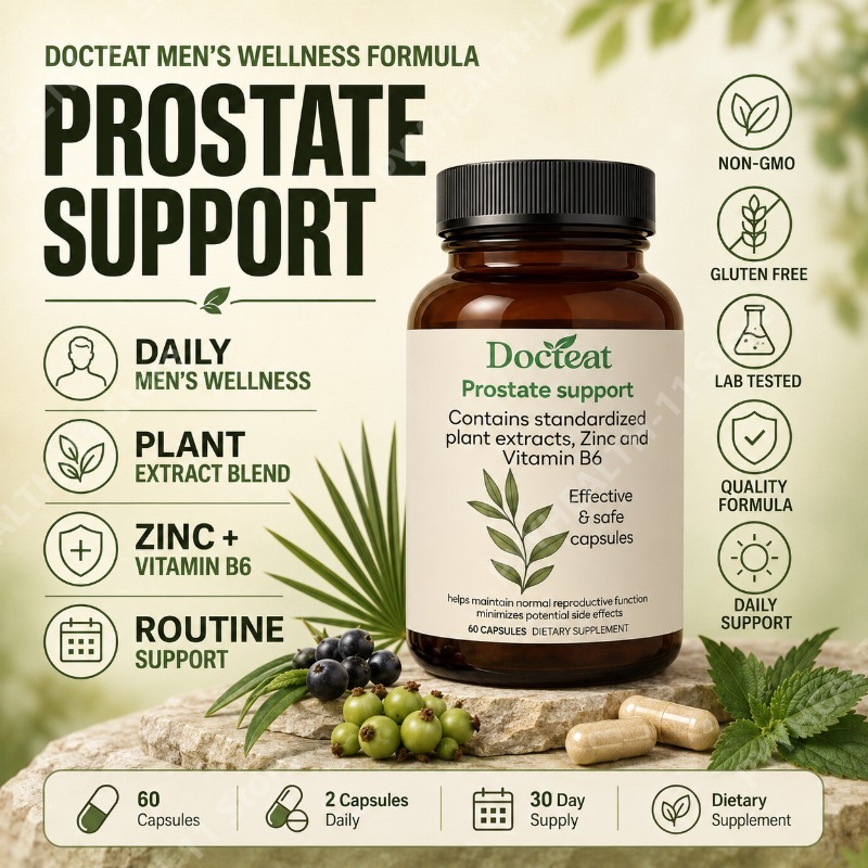 Herbal Supplement - Cápsulas de Saw Palmetto con Raíz