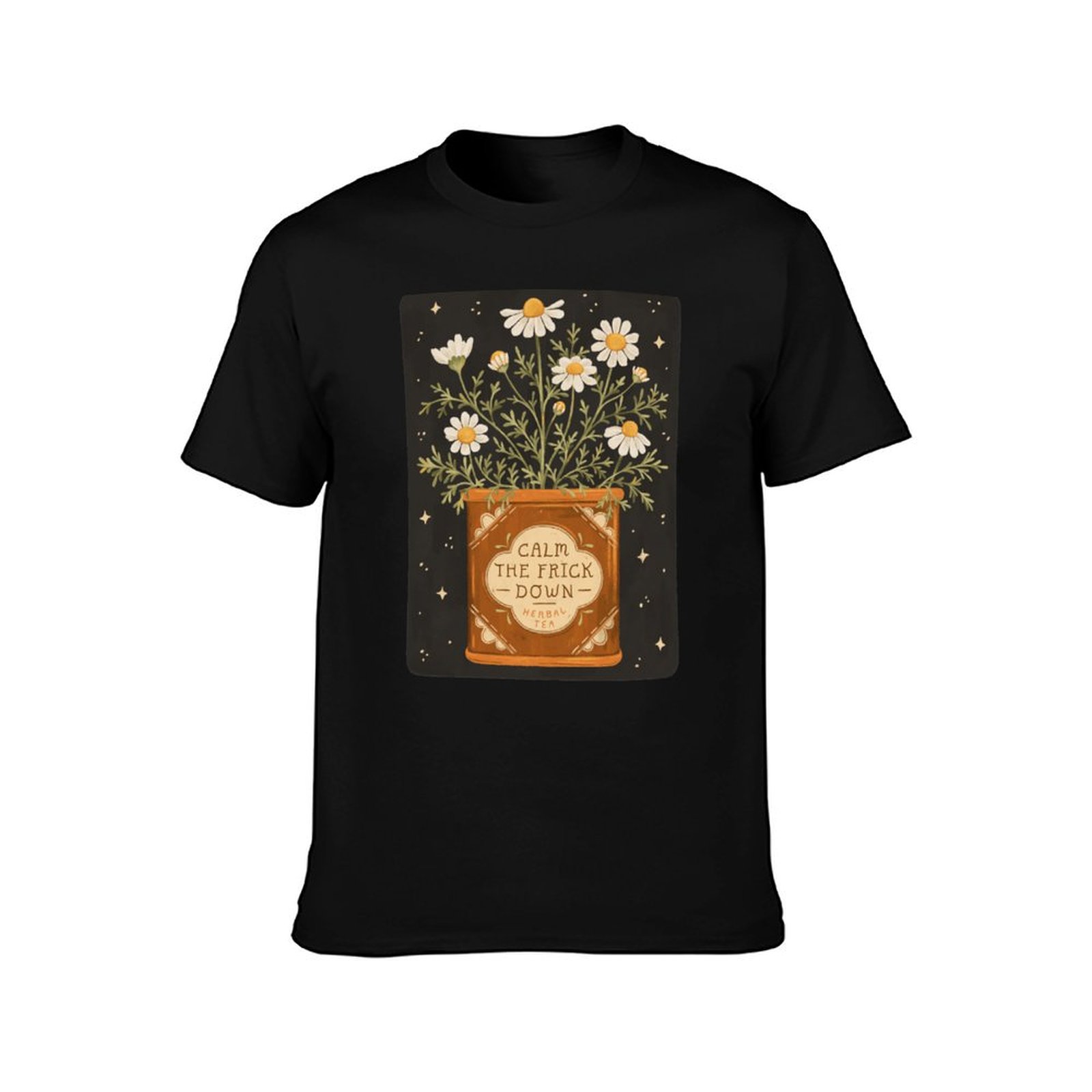 Camiseta de algodón con estamp - Chamomile Tea reseña y precio