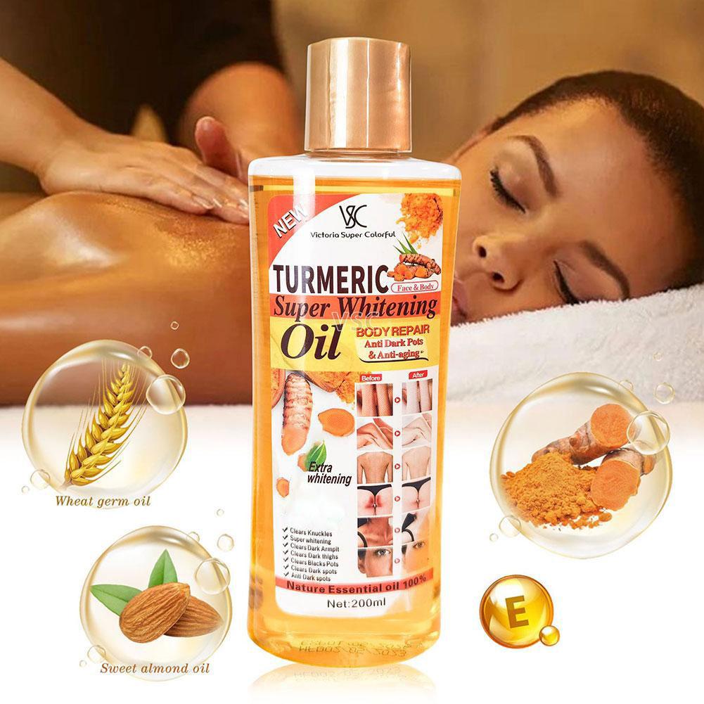 Aceite Súper Blanqueador de Cú - Turmeric reseña y precio