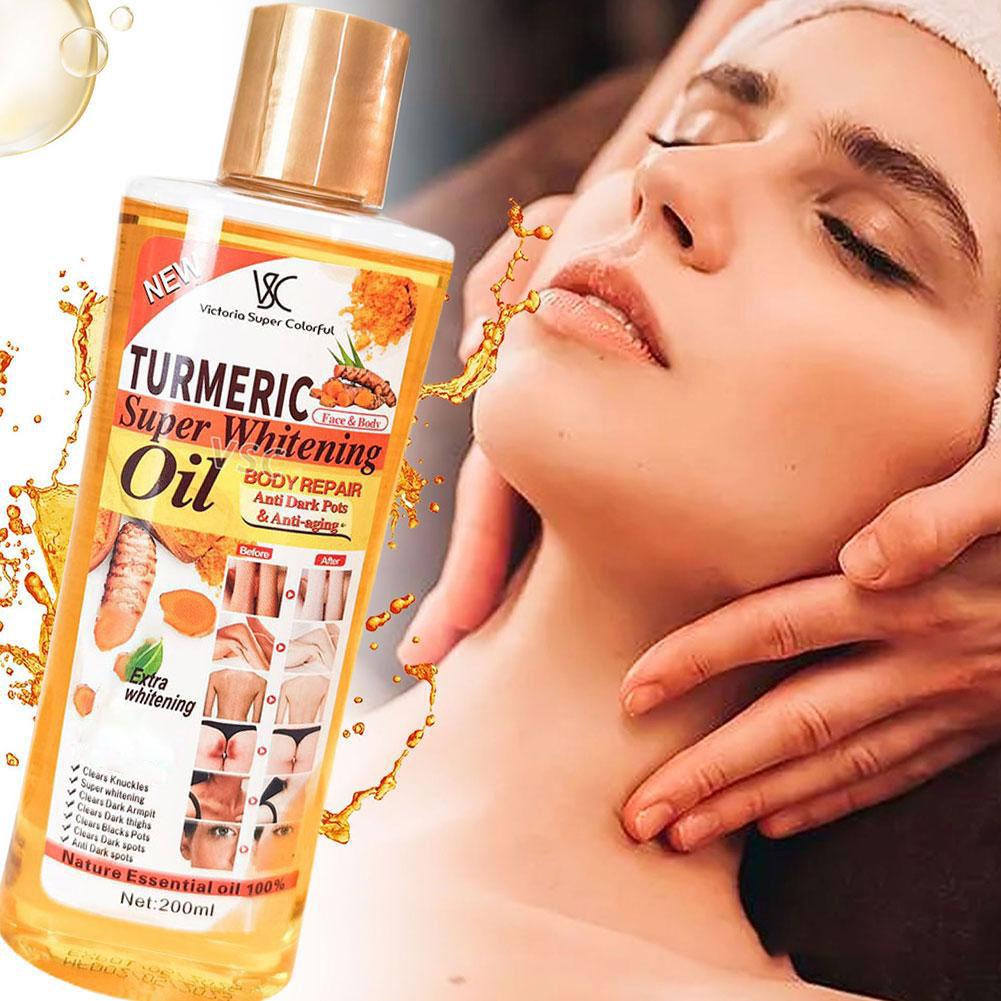 Aceite Súper Blanqueador de Cú - Turmeric reseña y precio