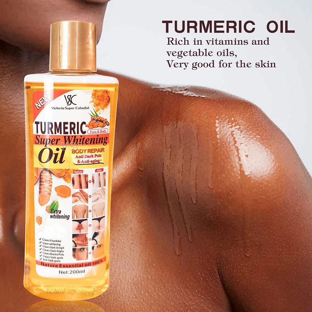 Aceite Súper Blanqueador de Cú - Turmeric reseña y precio