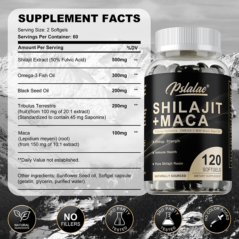 Shilajit + Maca: aumenta la en - Herbal Supplement reseña y precio