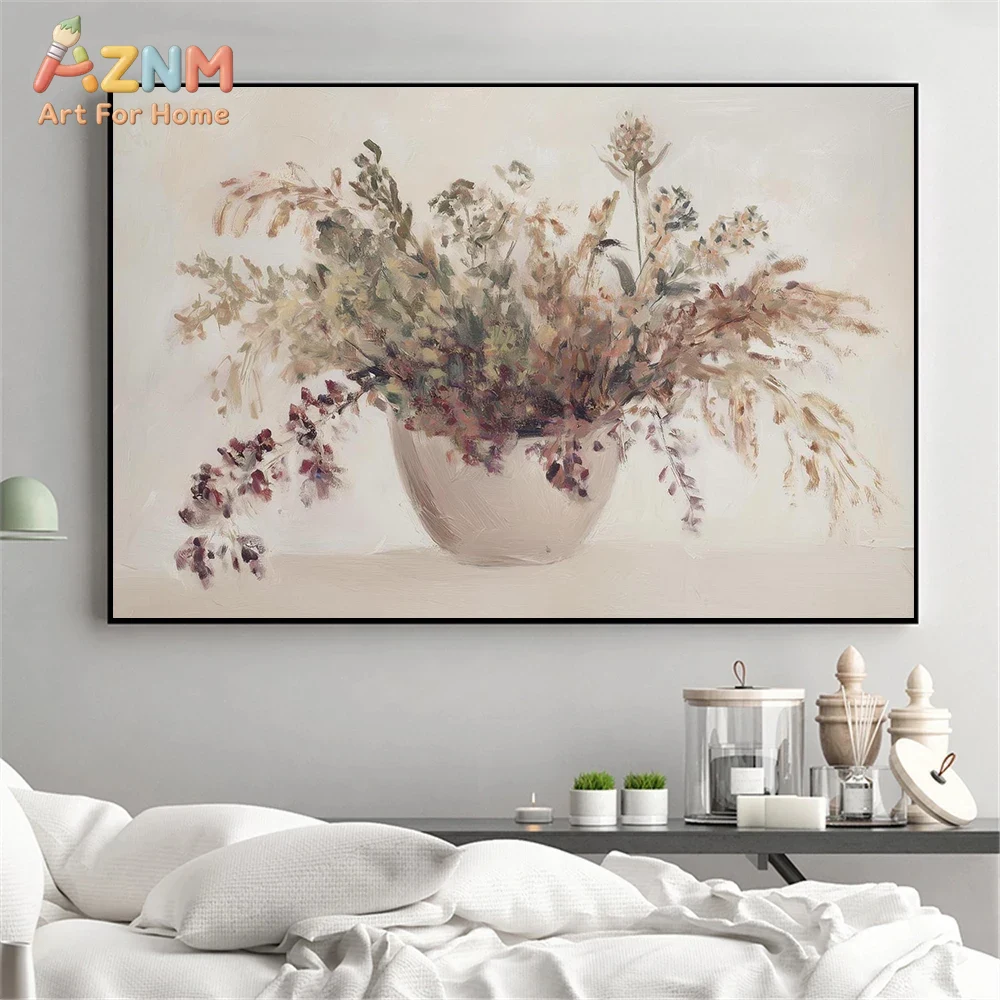 AZNM, cuadro en lienzo con mot - Dried Herbs reseña y precio